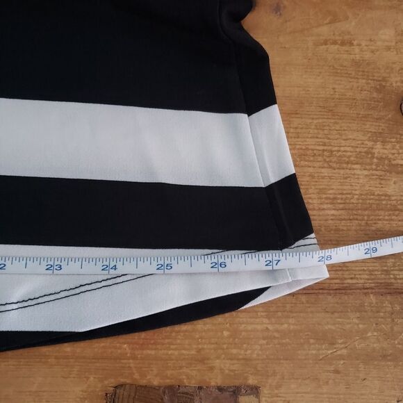 Papillon Small Black And White Sleeveless Floral Print Mini Dress Tunic - Picture 9 of 10